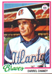 1978 Topps Baseball Cards      443     Darrel Chaney